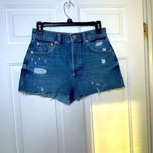 Triarchy Woman’s Denim Shorts Size 22 Waist Distressed Cut Offs NEW Hot Pants